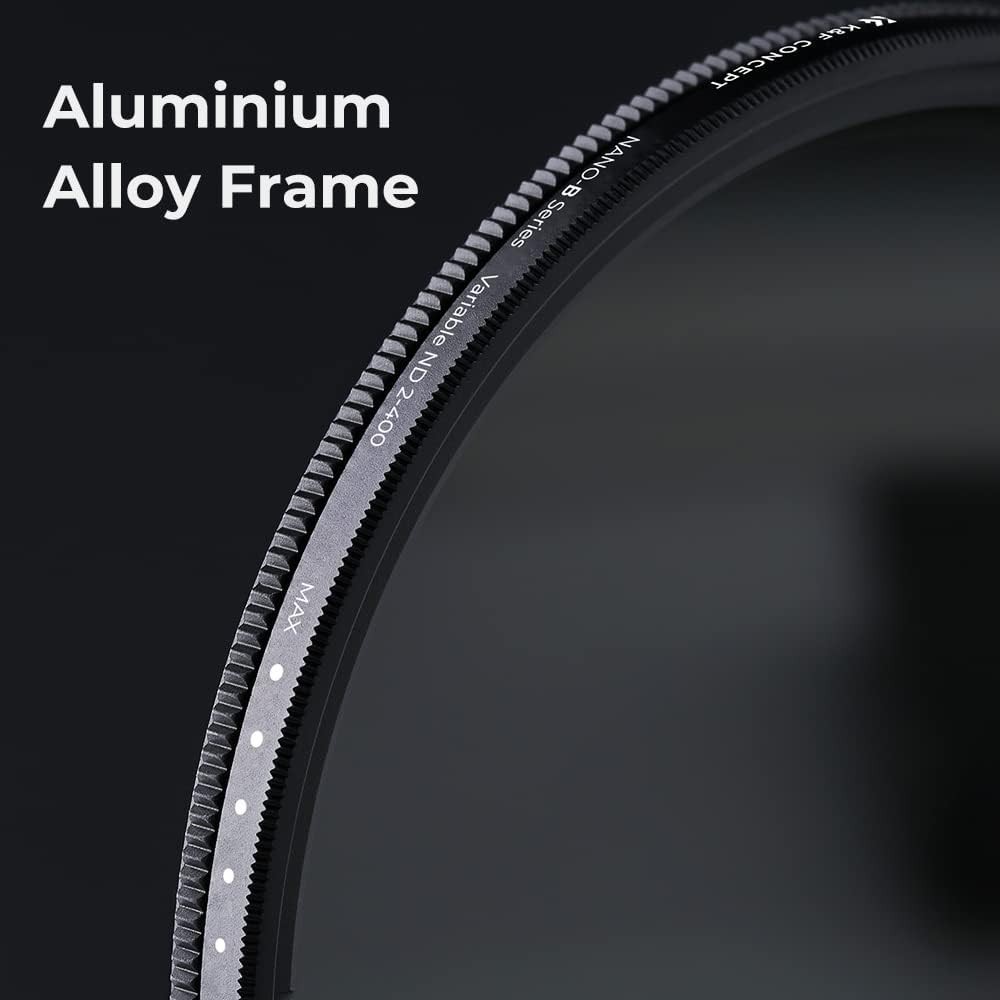 ND Filter 58mm 1-9 Stops with Microfiber Cloth