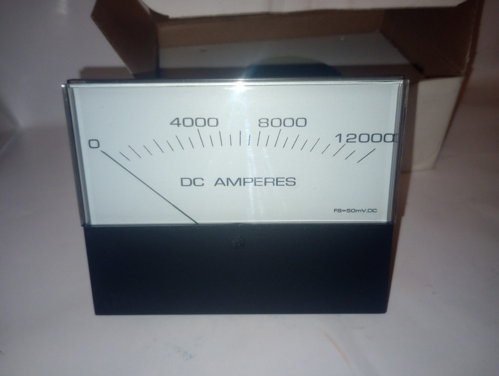 NEW PC&S PANEL COMPONENTS & SYSTEM ST125DC50MV12KA ANALOG PANEL METER 0-12000ADC