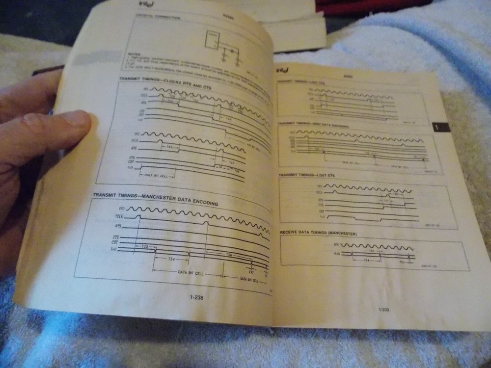 Original Intel Databook 1991 vintage Microcommunications Guide BOOK