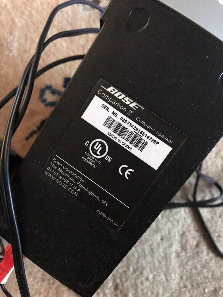 Bose Companion 2 Computer Speaker System Silver & Black