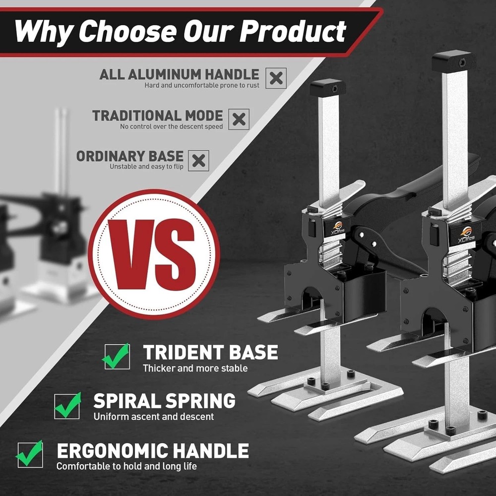 Compact Heavy-Duty Arm Jack Handle 2 Pack, Multi-Purpose Tool, 450 lb Lift