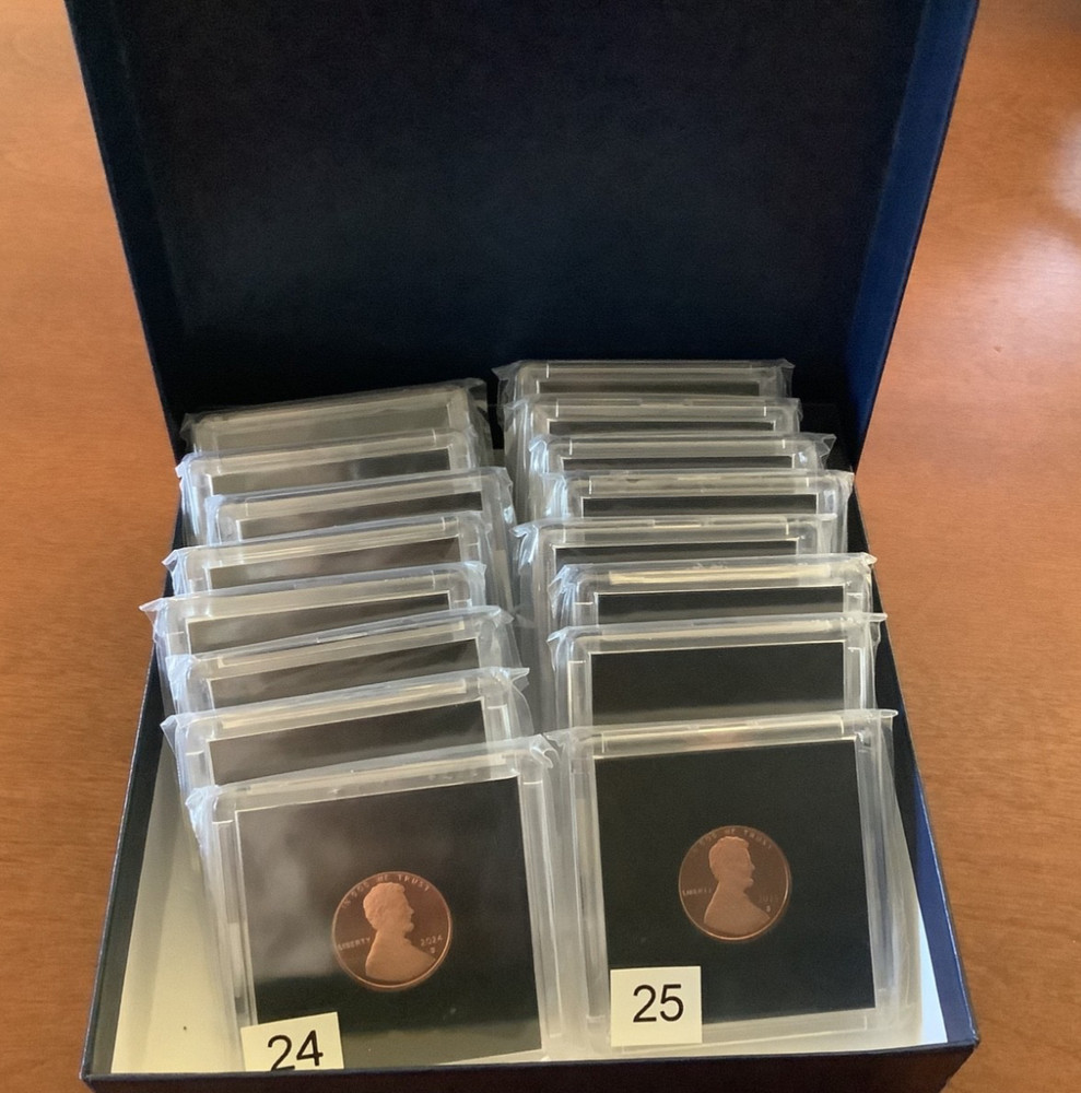 2010-2025 S Lincoln Shield Cent complete 16-coin Proof Set US Mint box