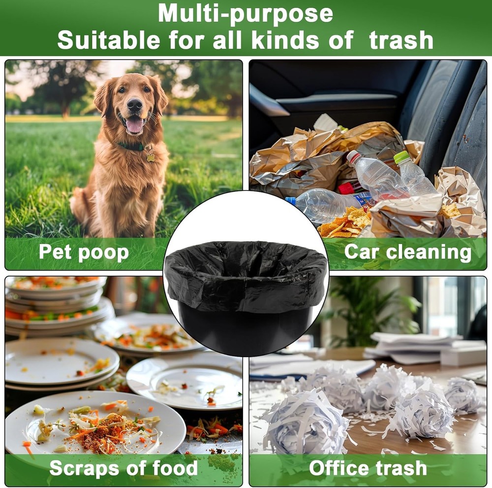 Trash Bags Bulk 80 Count 4 Gallon, Durable Small Can Liners,NEW