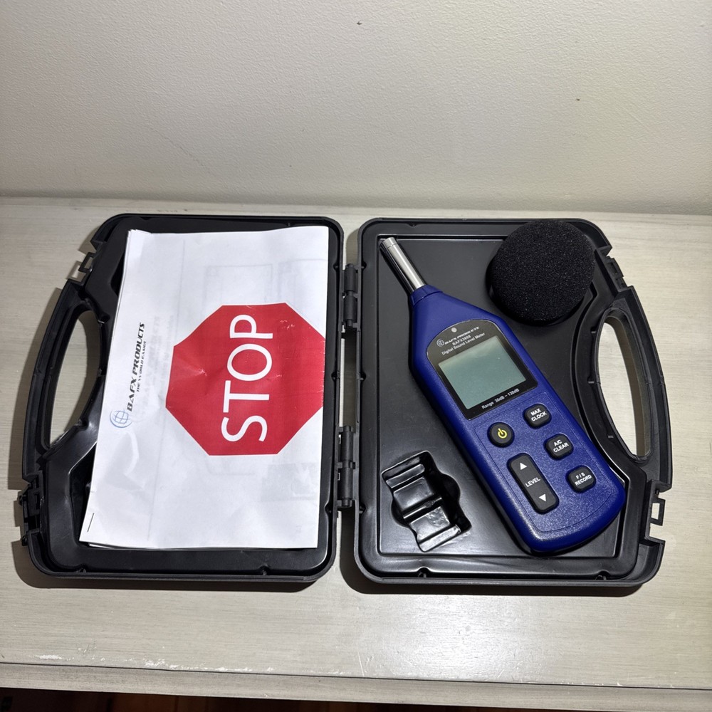 BAFX Digital Sound Level Meter With Case
