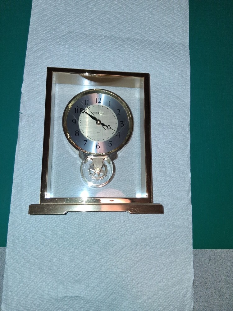 Howard Miller Brass Table Clock