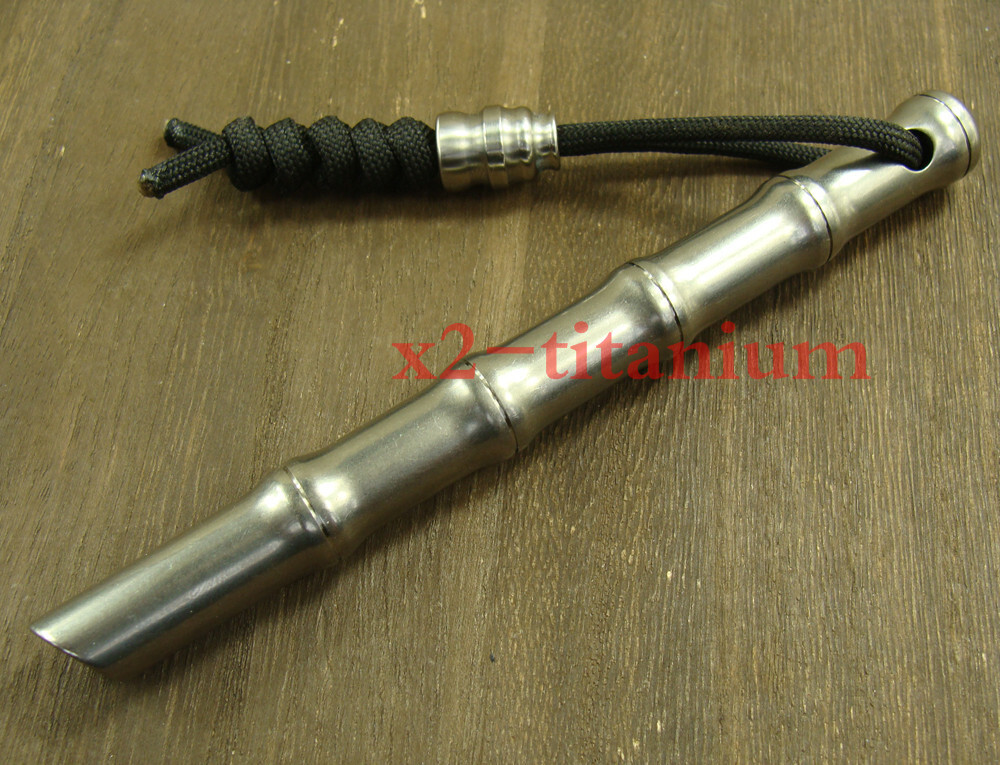 Solid Titanium EDC Pocket cool stick tool Lanyard bead anti-allergy XH450A