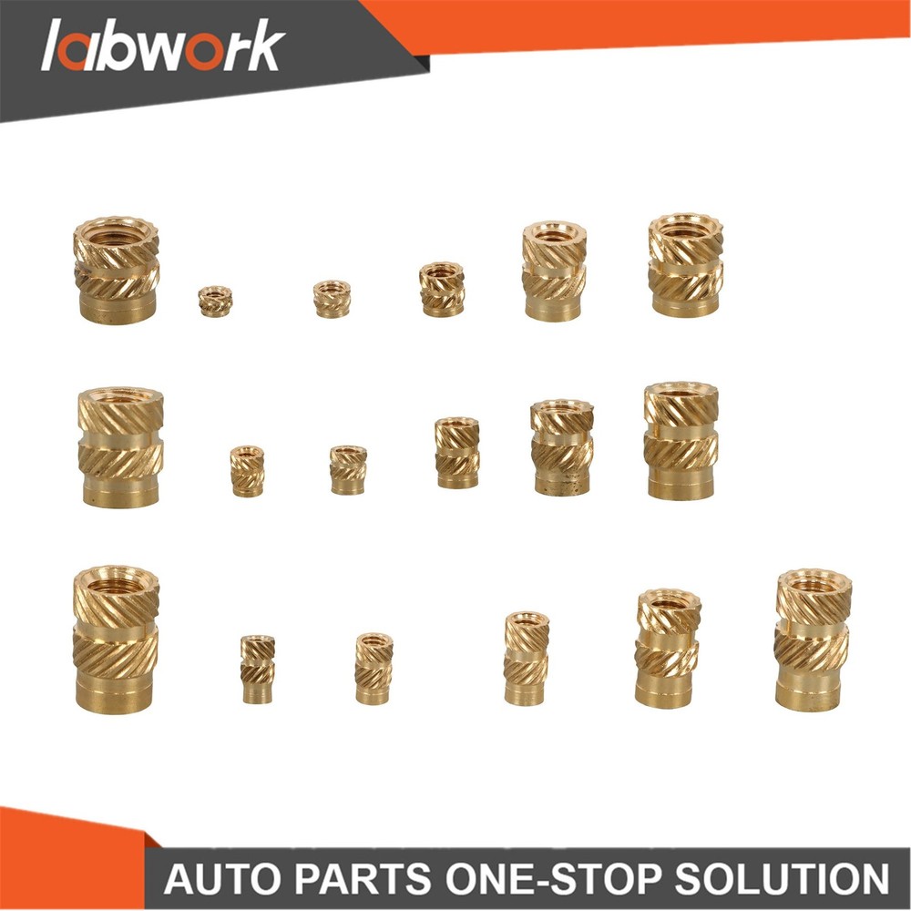 Labwork 350Pcs Threaded Inserts M2-M6 Female Thread Metric Knurled Nuts