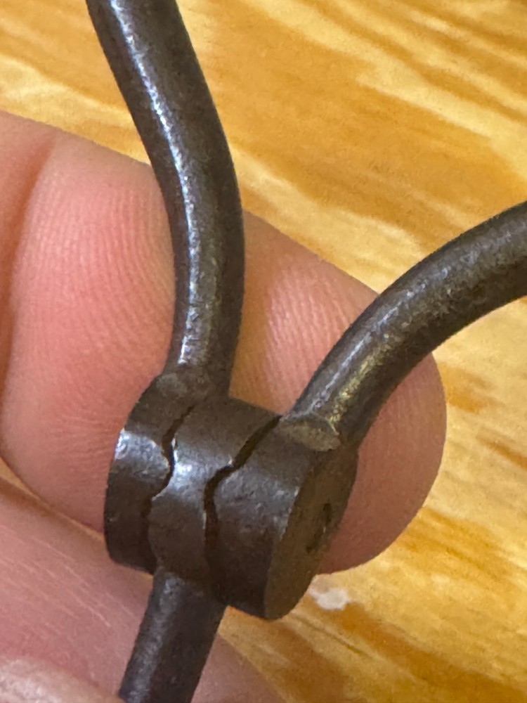 Antique Vintage folding Iron bow-style corkscrew