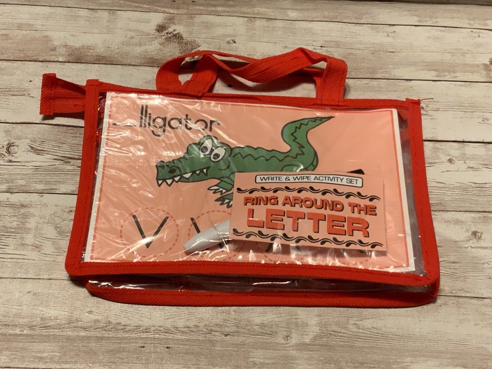 Write & Wipe Activity Set - Ring around the Letter - Learning Center