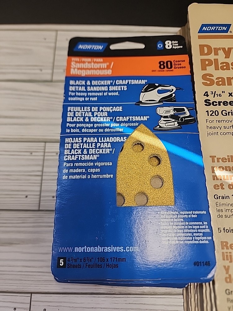 Norton Sandpaper Sheets Lot