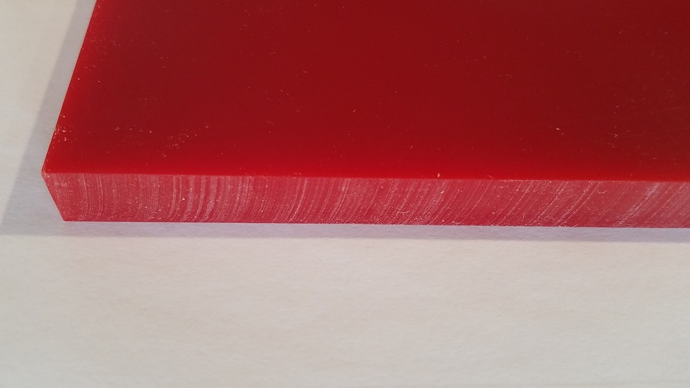5/8" x 6" X 6" URETHANE / POLYURETHANE 95 A RED SHEET