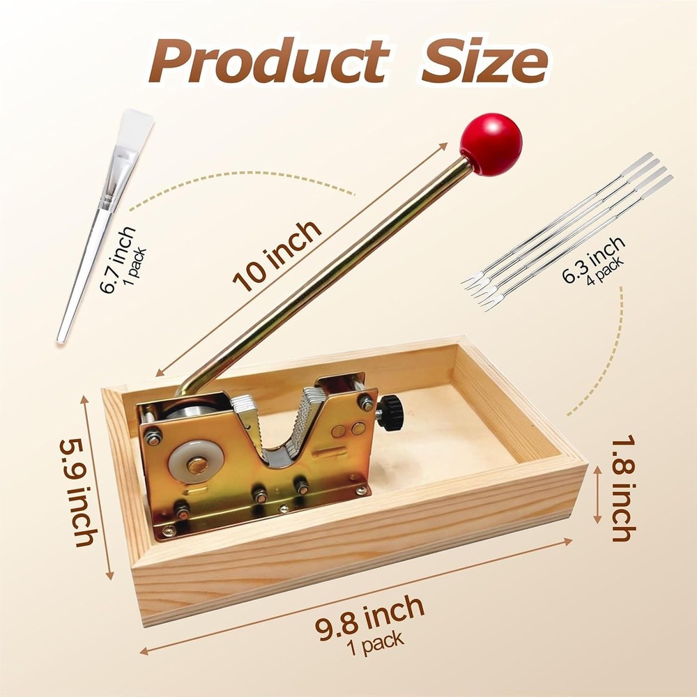 Heavy Duty Nut Cracker Tool, 6 Pcs NutCracker Tool Set for Pecans Walnuts Macada