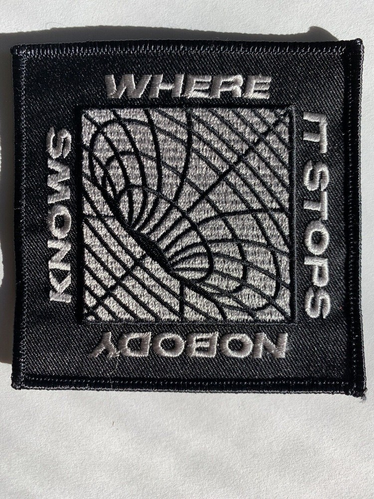 Where It Stops Nobody Knows! Punk Emo Trippy 3.5” Question Everything Patch