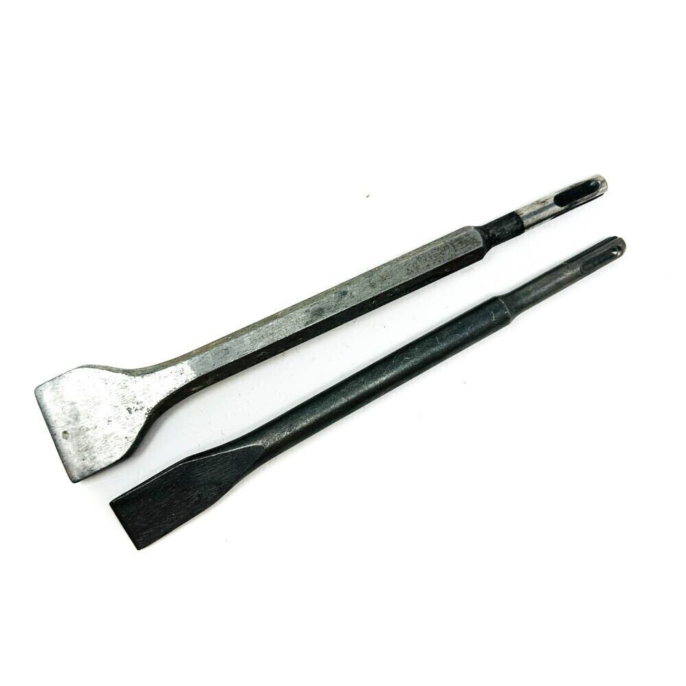 2 Pcs Pneumatic Chisel Tool Set Hand Air Hammer Bits