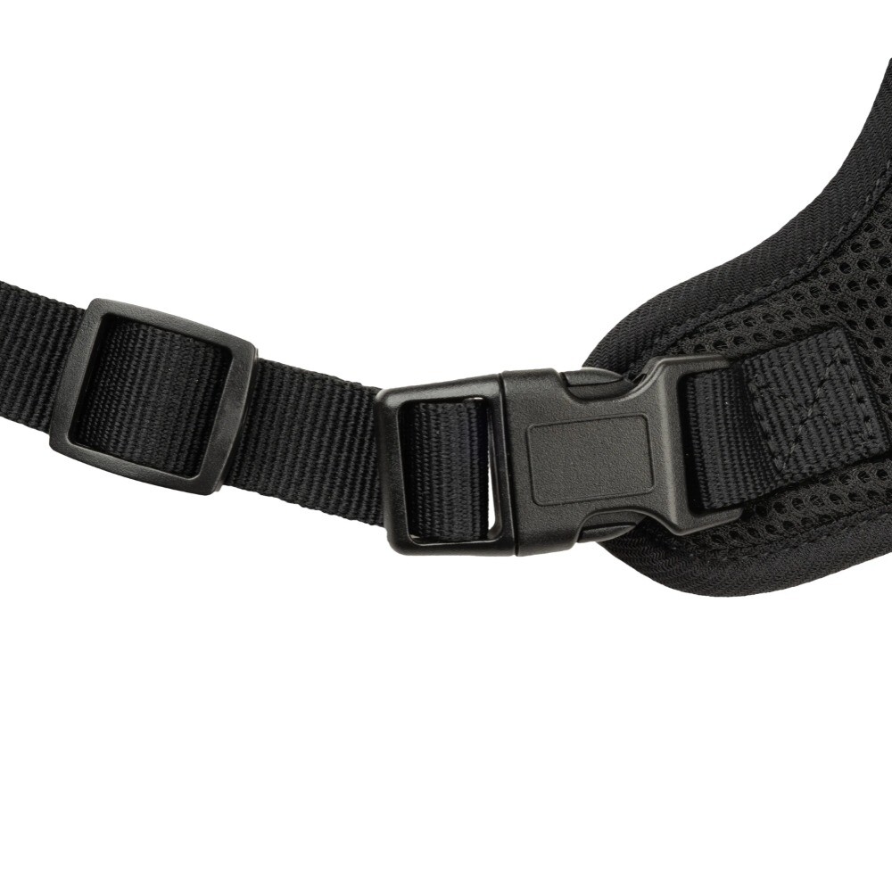 Vibrant Life Mesh Adjustable, Reflective Dog Walking Harness, Black, Large