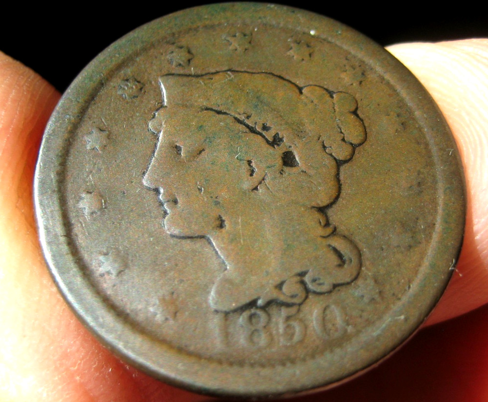1850 LARGE CENT ~ Good