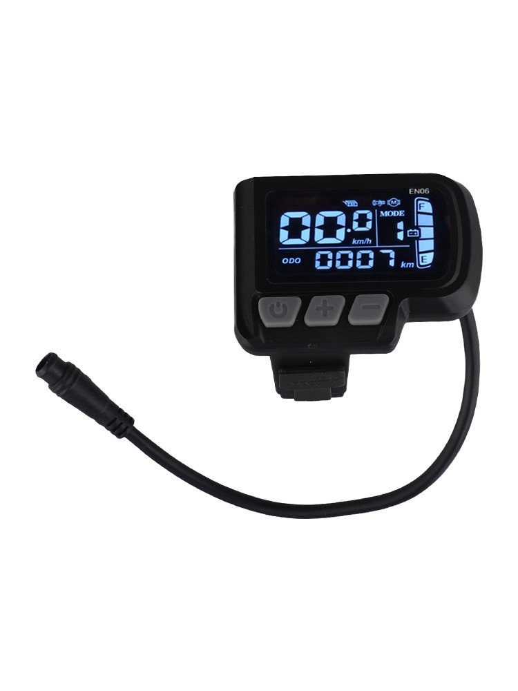 6 Pins Waterproof LCD Display for E Bikes Compatible with Multiple Voltages
