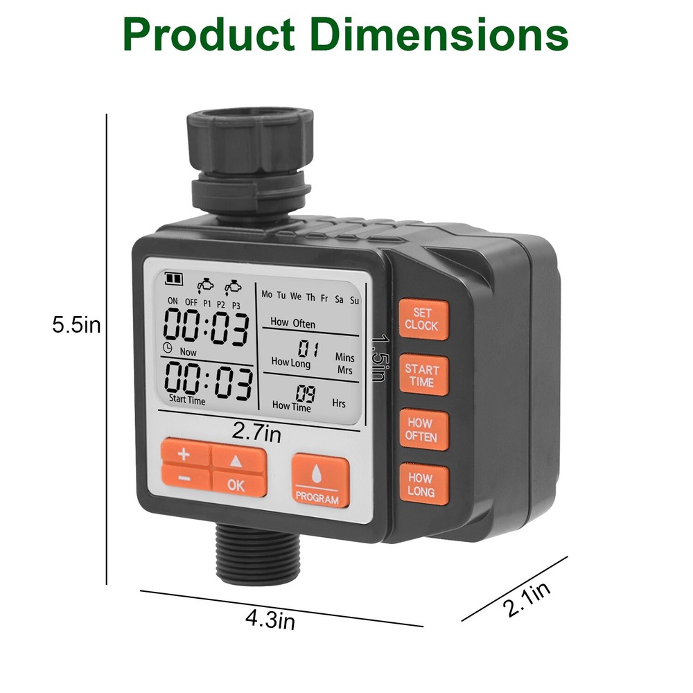 Automatic Sprinkler Timer Watering System Irrigation Timer House Faucet Timer US