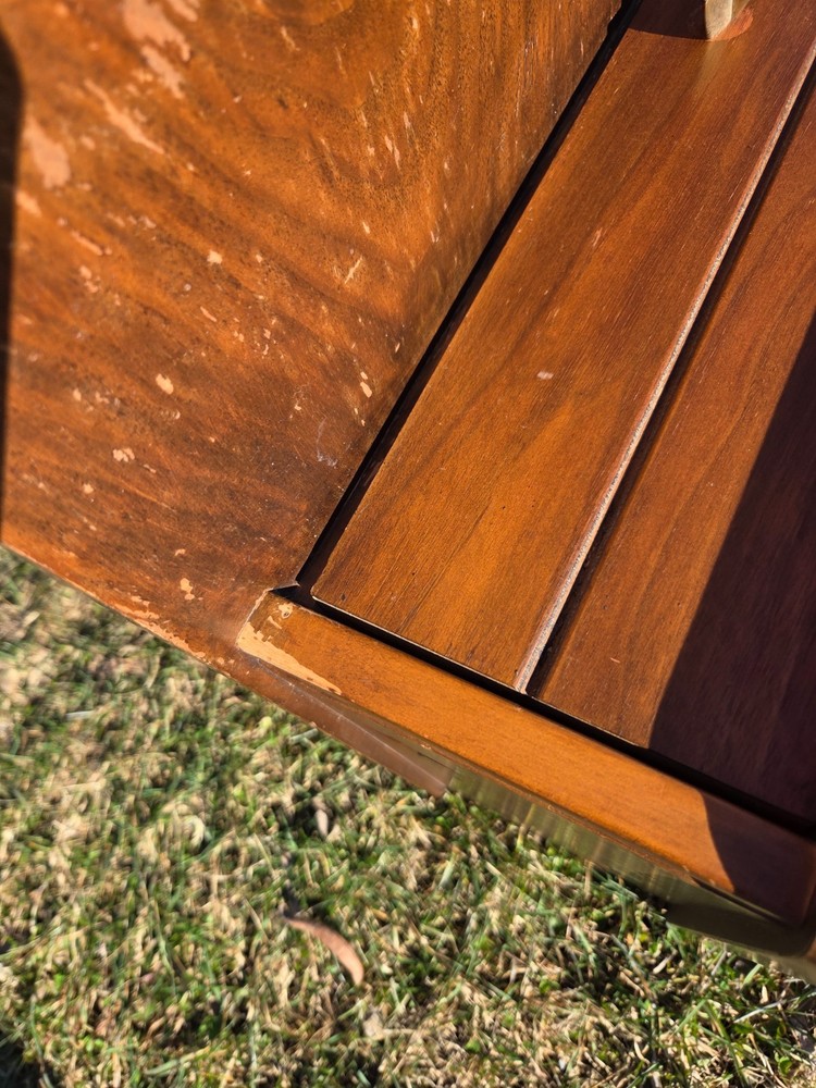One Mid-century Mersman ( 1950s-1970s ) step-up side table solid wood.