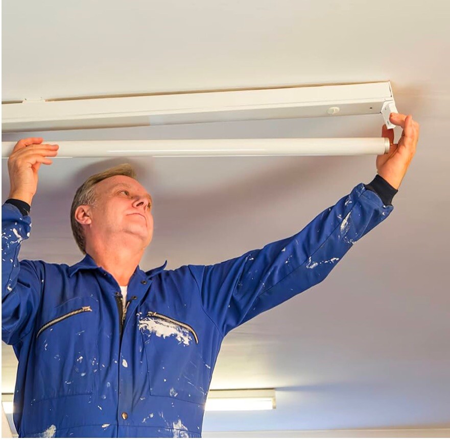 10pcs Fluorescent Light Holder Replacement Light Tube Base Lamp Socket