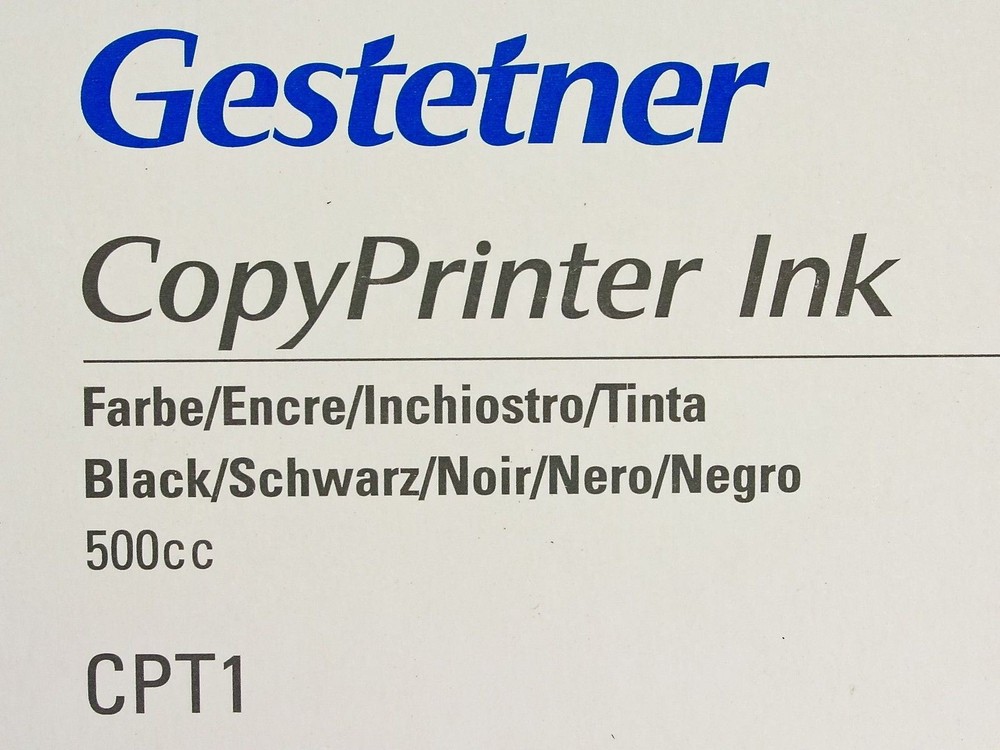 Gestetner CPT1 Black 500 CC CopyPrinter Ink