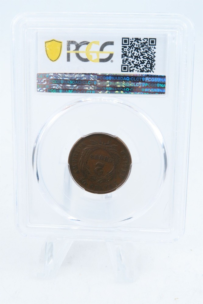 1865-P PCGS VF35BN Two (2) Cent Piece Business Strike 2C