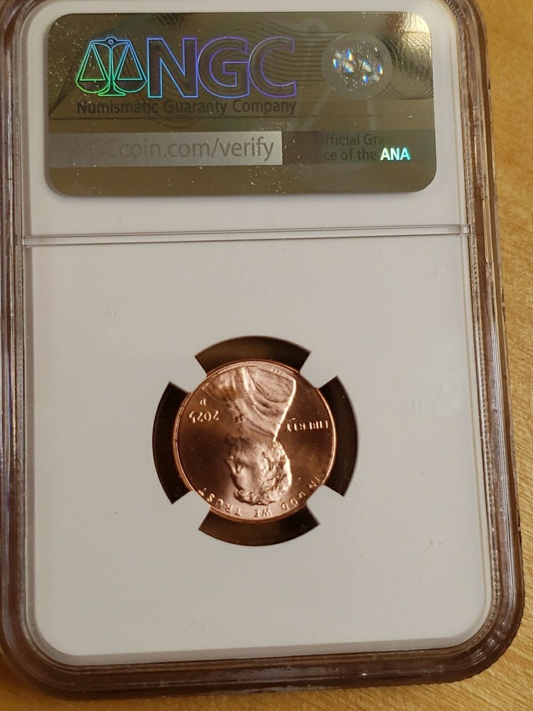 2025 D Lincoln Cent. NGC MS67 Red