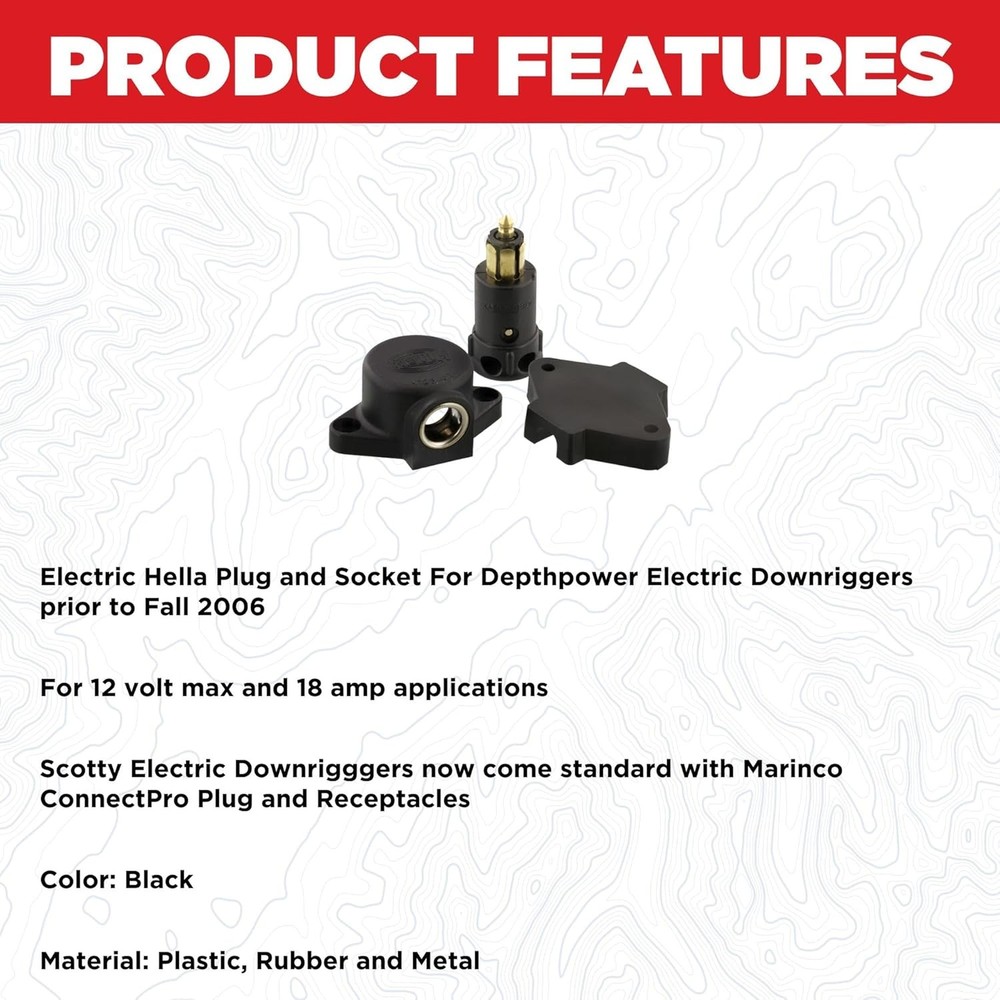 Depthpower Electric Plug and Socket Marine Accessory Small