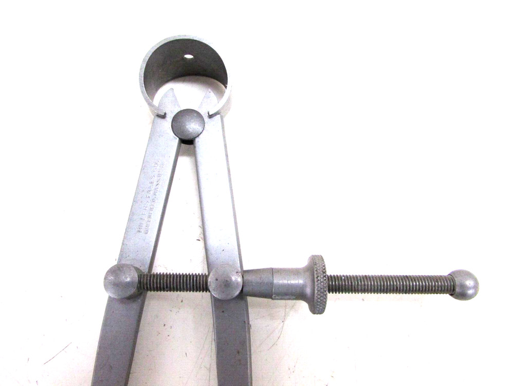 MILLERS FALLS TOOLS 6” SPRING JOINT INSIDE CALIPER, FLAT LEG, USA