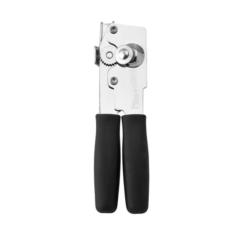 Swing-A-Way Compact 8.6" Can Opener with Sharp Blade, Manual Handheld (Black)