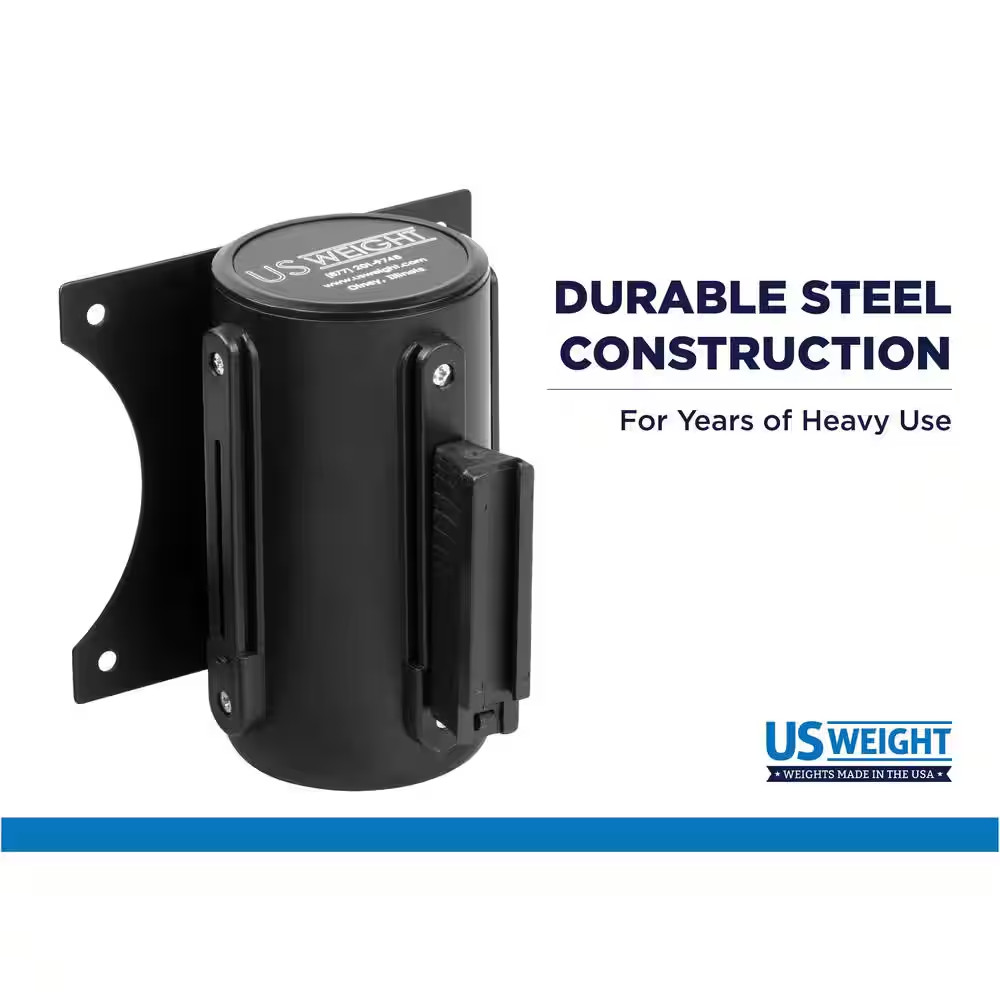 13 Ft. US Weight Wall Mount with Caution Retractable Belt