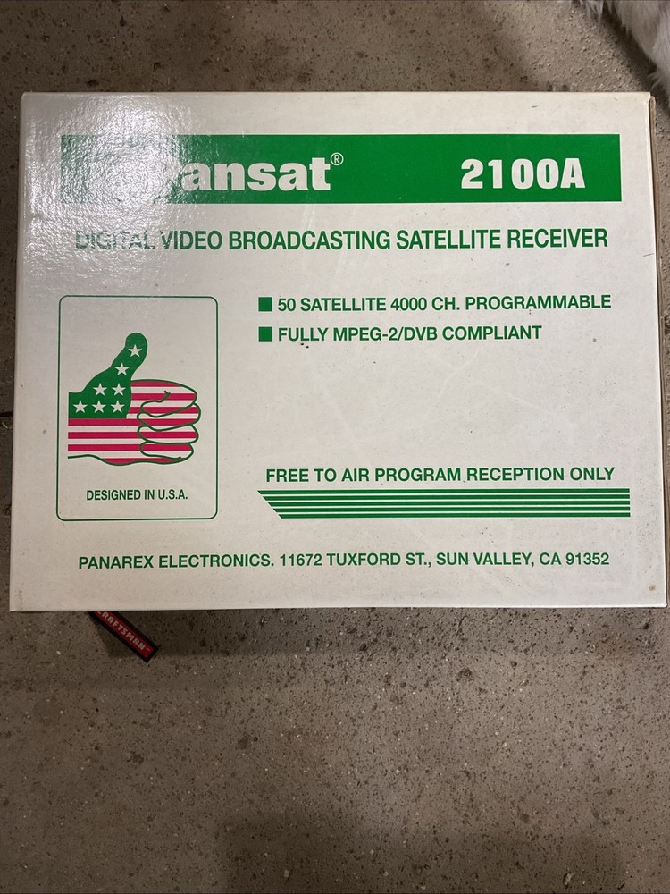 Pansat 2100A Digital Video Broadcasting Satellite Receiver - New in Box