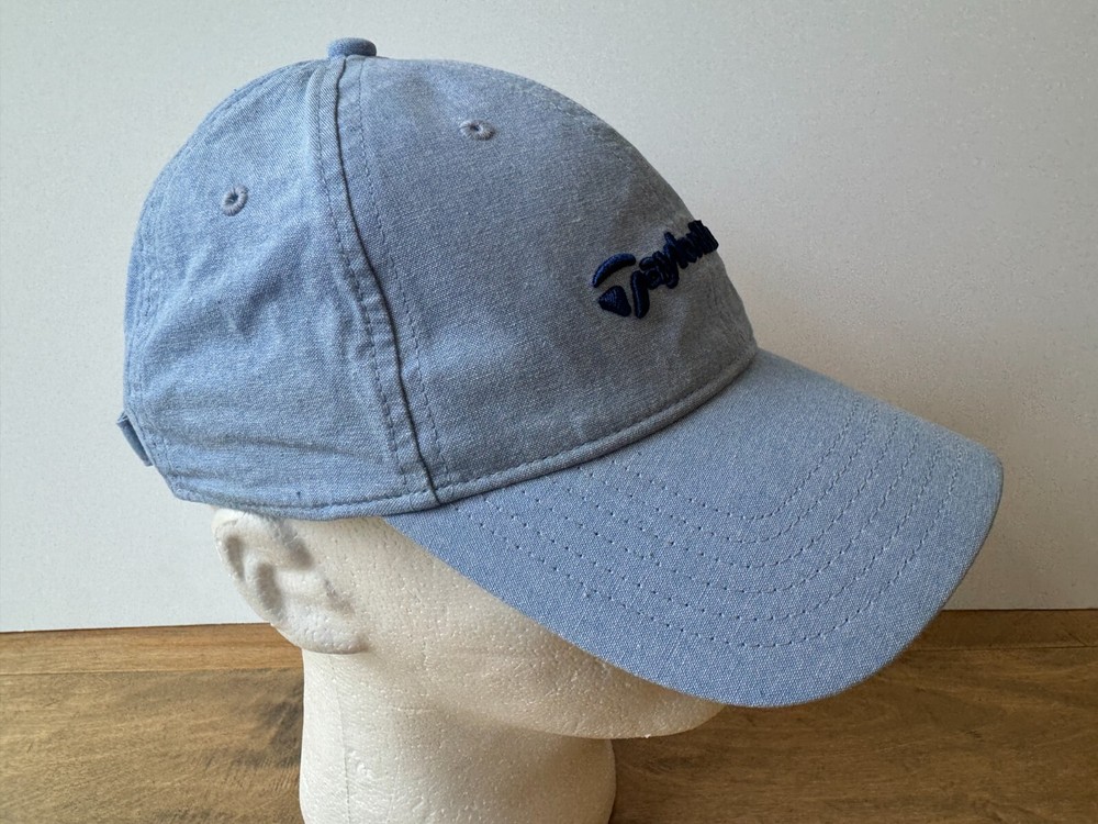 TaylorMade Golf Tradition Heathered Light Blue Adjustable Strapback Hat Cap