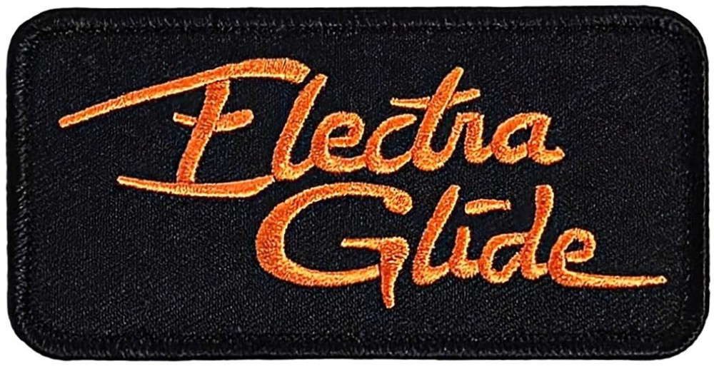 Electra Glide Motorcycle Biker Chopper Patch | 2PC IRON ON SEW 4"X 2"