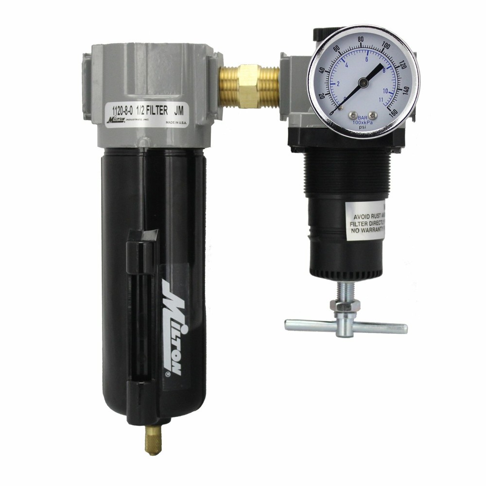 Milton 1108 1/2" Air Filter and Regulator Duo