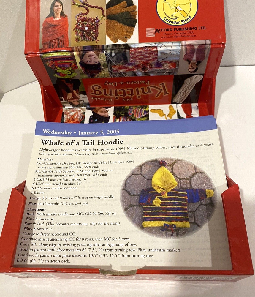 Knitting pattern a day (incomplete) 2005 Calendar