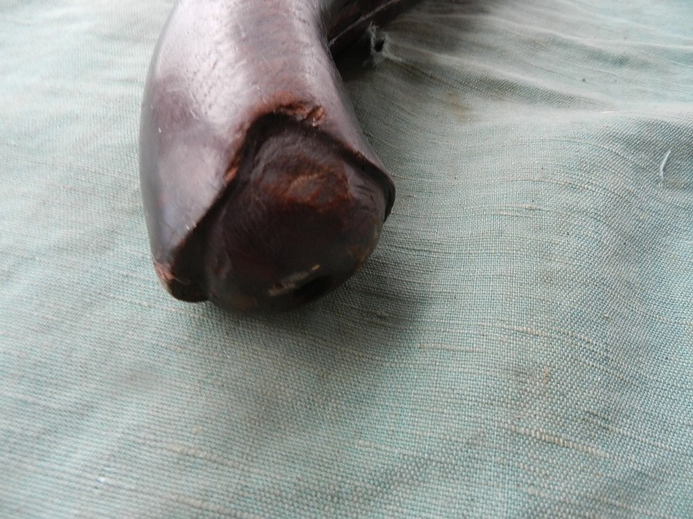 Early walnut flintlock pistol stock