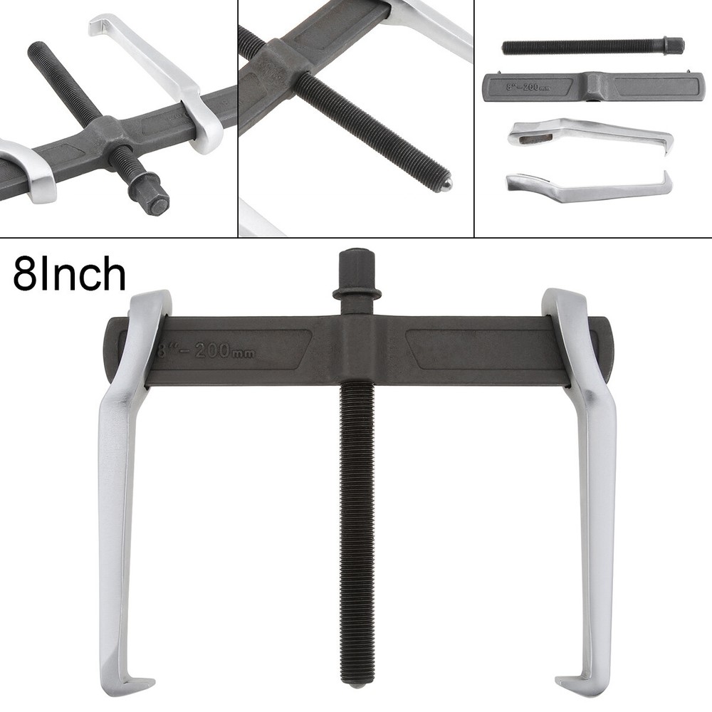 8 Inch 2-Jaw Gear Puller Reversible for External Internal Pulling, Single Hook