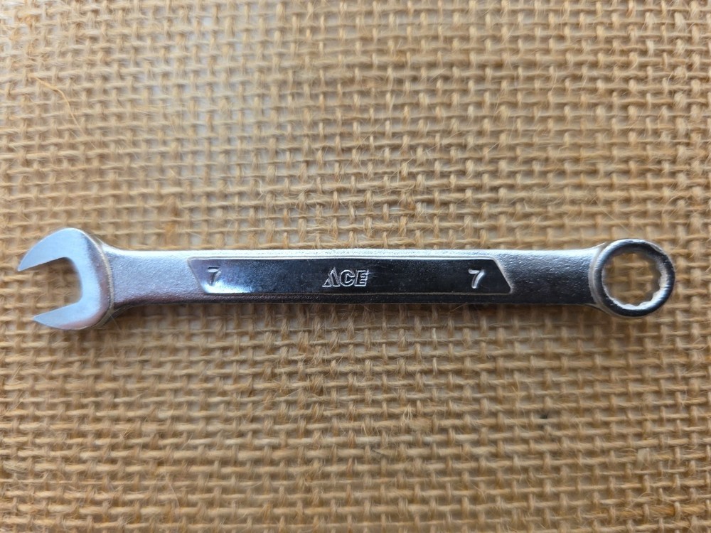 Ace Combination 7 mm Chrome Vanadium Wrench