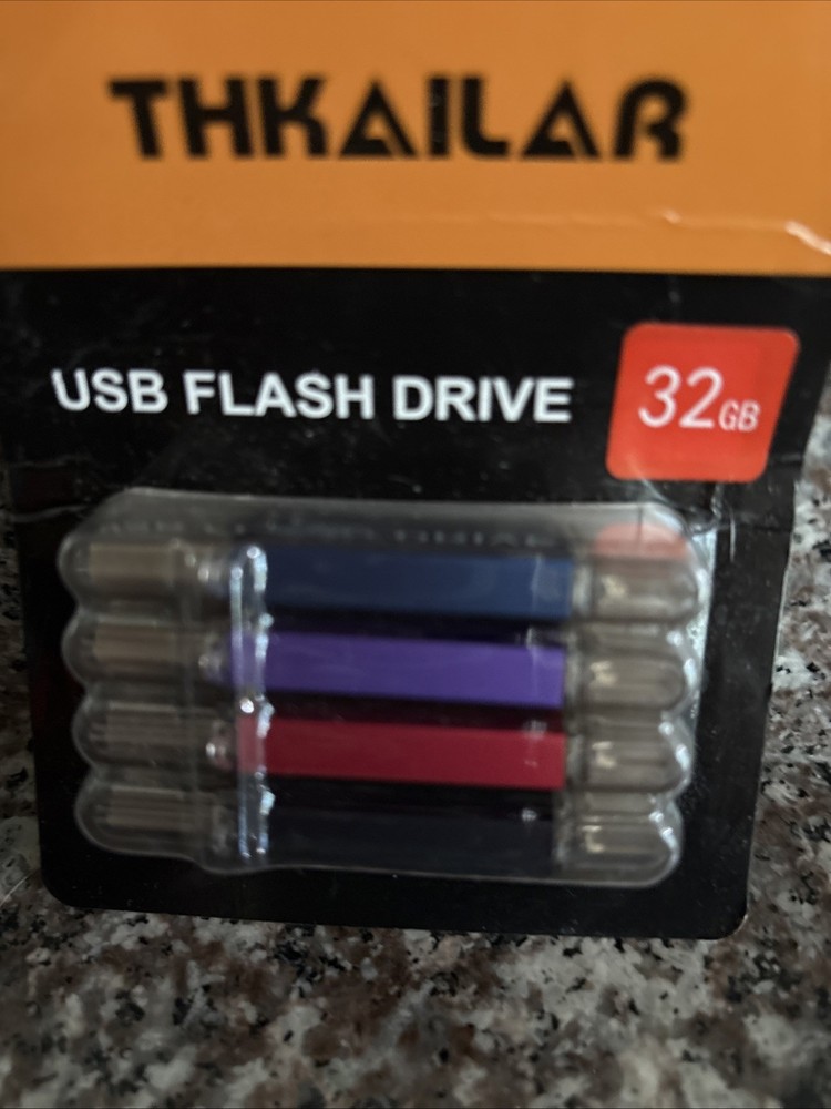 THKAILAR 4 Pack USB Flash Drive 32 Gb