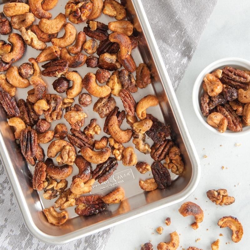 4 Pack Natural Aluminum Baking Sheets 1/8 Size Versatile Kitchen Tools New