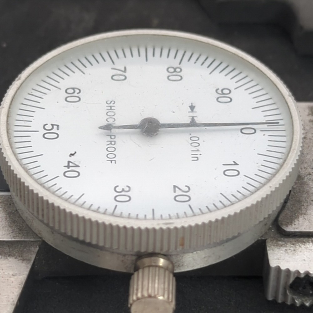 Aerospace 0-6" Shockproof Dial Caliper .001" with Hard Case