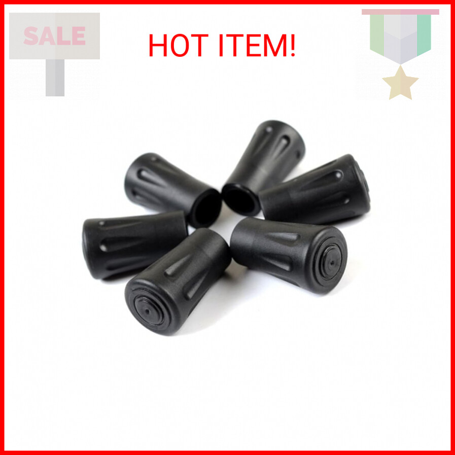 BornFeel Trekking Pole Replacement Tips 16 Pack Hiking Pole Rubber Tips Walking