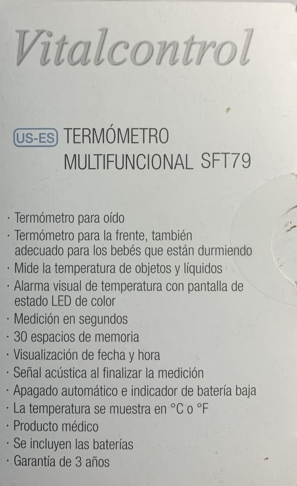 New Beurer SFT79 Vitalcontrol Multifunction Thermometer Ear Forehead Object