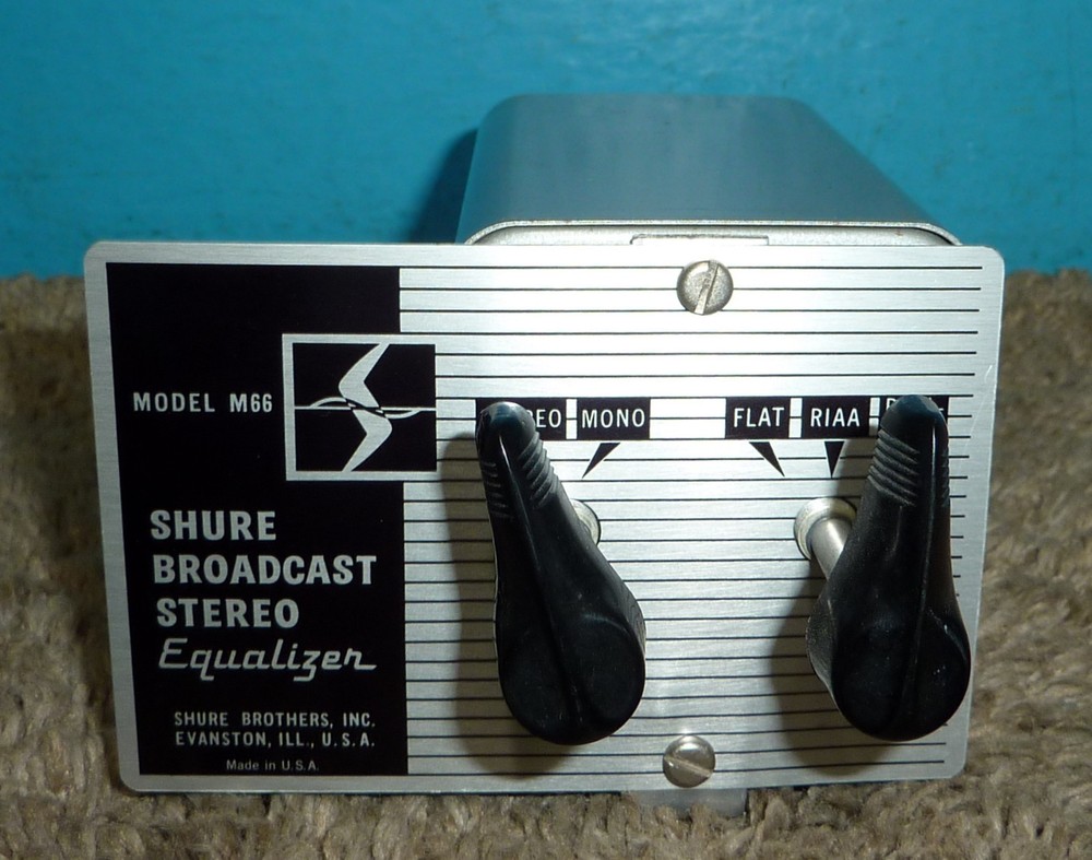 Shure M66 Broadcast Stereo Equalizer Good Condition