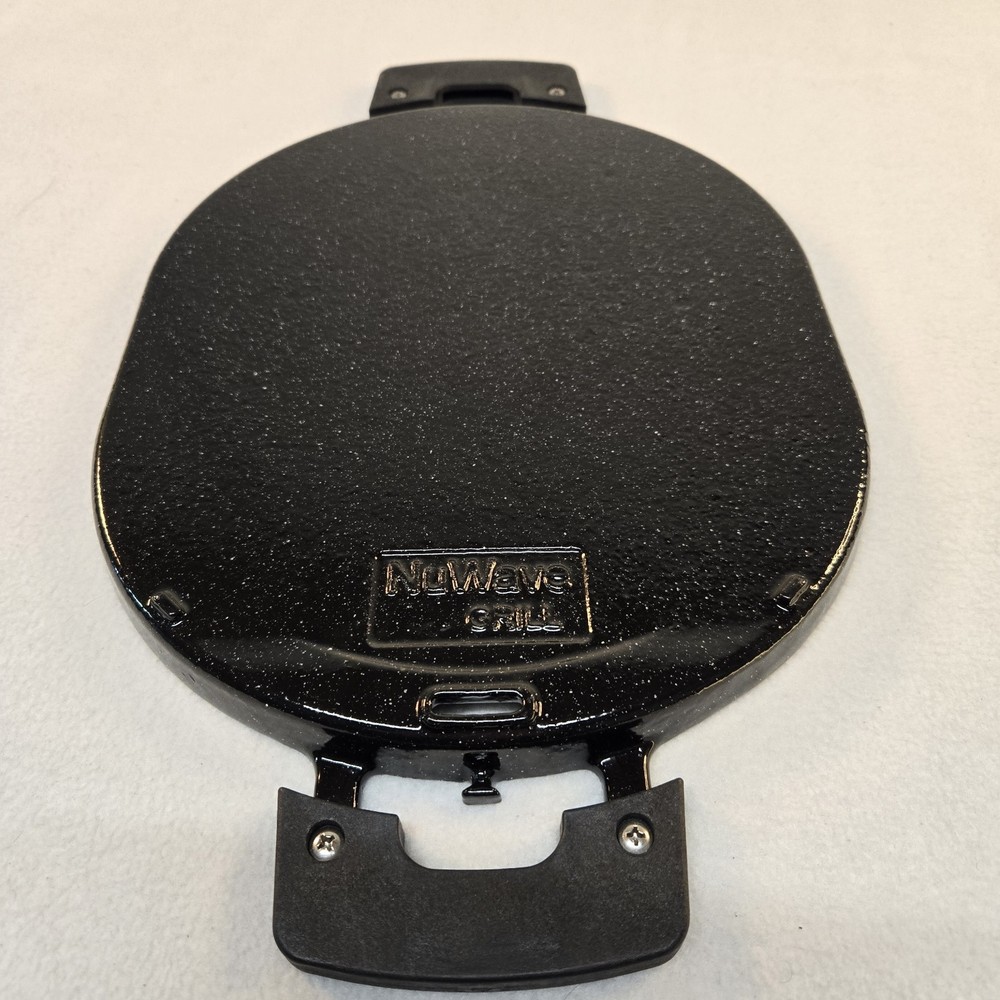 NuWave Grill Pan Precision Induction Cast Iron Double Handle Black Griddle