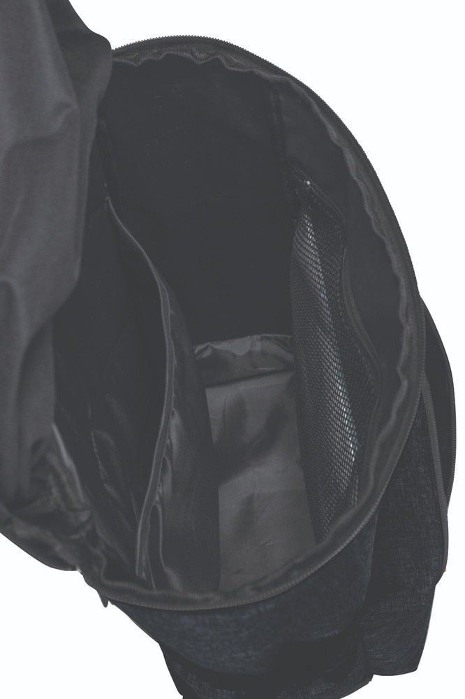 Laptop Tablet 19" Travel Backpack Padded Back Panel Book Bag Heather Grey