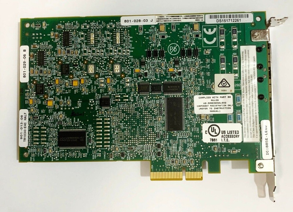 Dialogic Brooktrout TR1034+E4C HALF 901-013-06 NEW