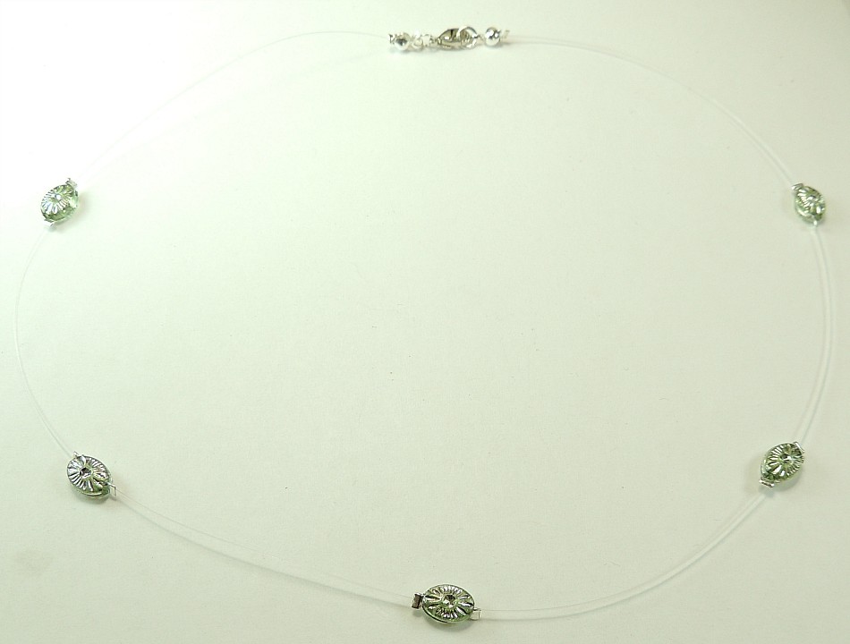 Illusion  Green Bead Necklace  Wedding Bridesmaid
