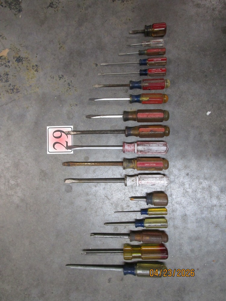 18pc Vintage Craftsman Screwdriver Set